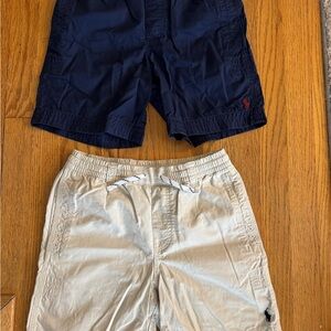 Polo Ralph Lauren Navy and Tan Cargo Shorts